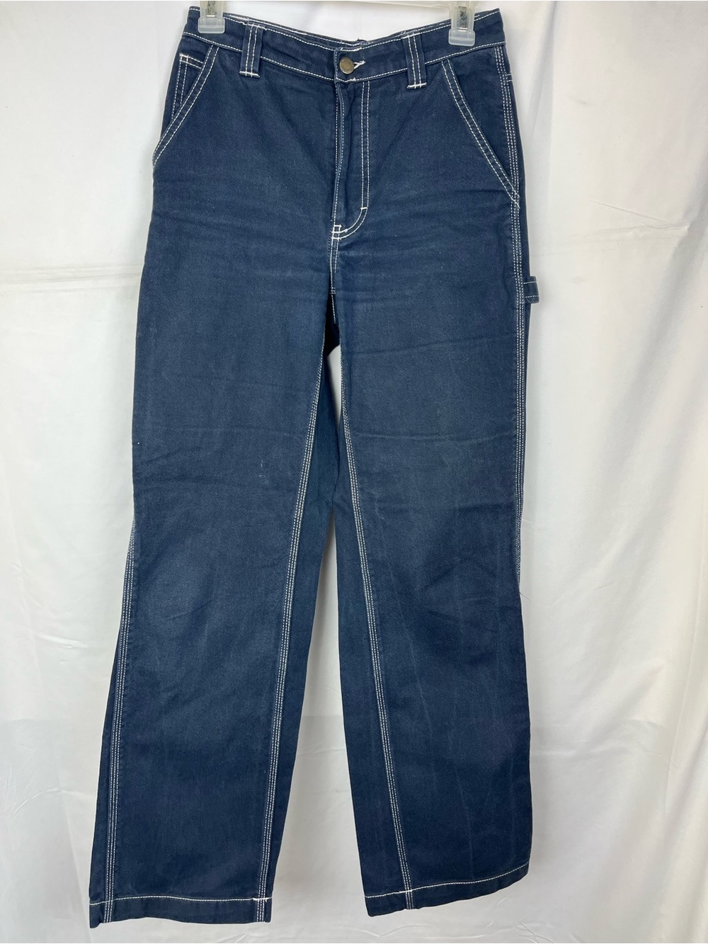 Aritzia TNA Admiral Dark Blue Greenwich Pant High-Rise Carpenter Jeans Size 2